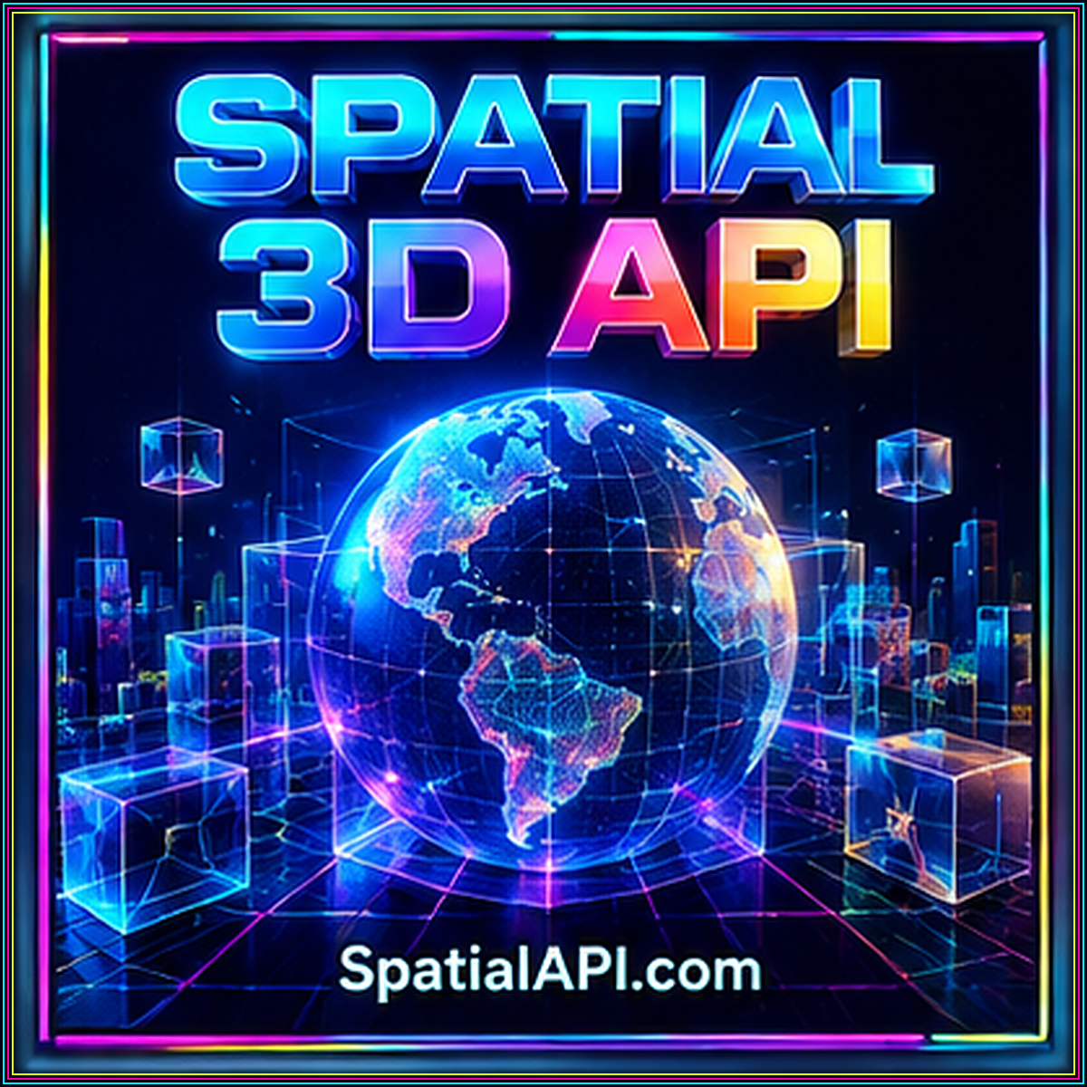 Spatial 3D Api Guide — neon 3D typography, SpatialAPI.com